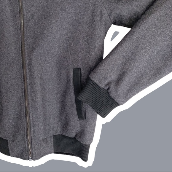 ASOS Men’s Wool Bomber Jacket - Picture 4 of 5